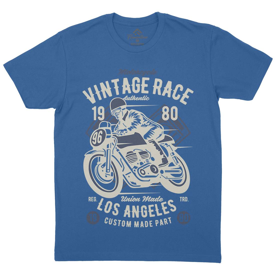 Vintage Race Mens Crew Neck T-Shirt Motorcycles B269