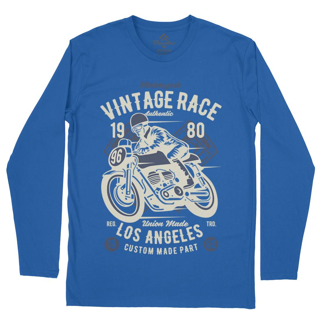 Vintage Race Mens Long Sleeve T-Shirt Motorcycles B269