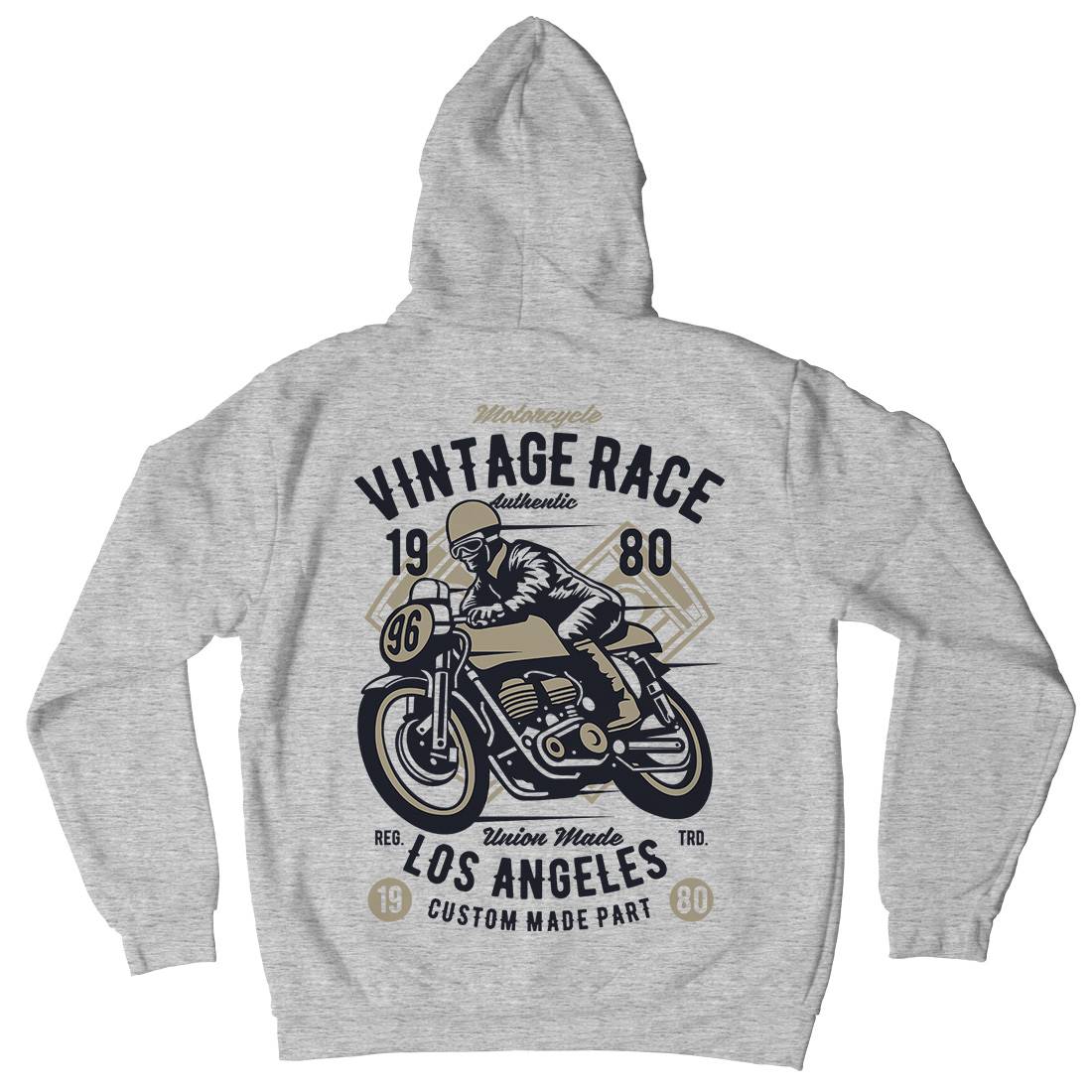 Vintage Race Mens Hoodie With Pocket Motorcycles B269