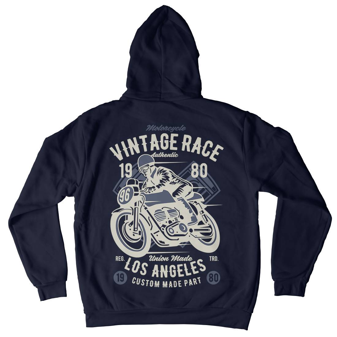 Vintage Race Mens Hoodie With Pocket Motorcycles B269