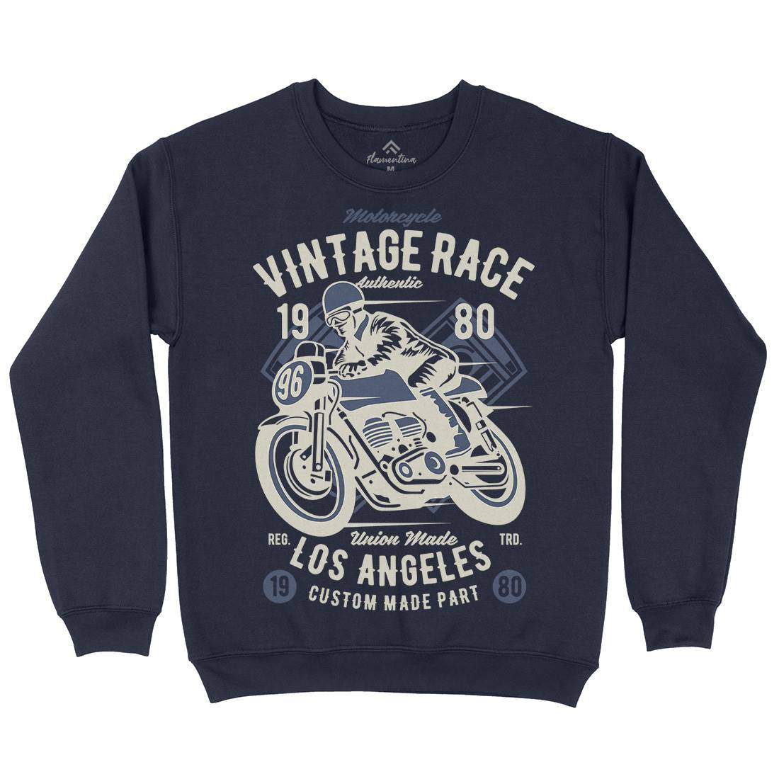 Vintage Race Kids Crew Neck Sweatshirt Motorcycles B269