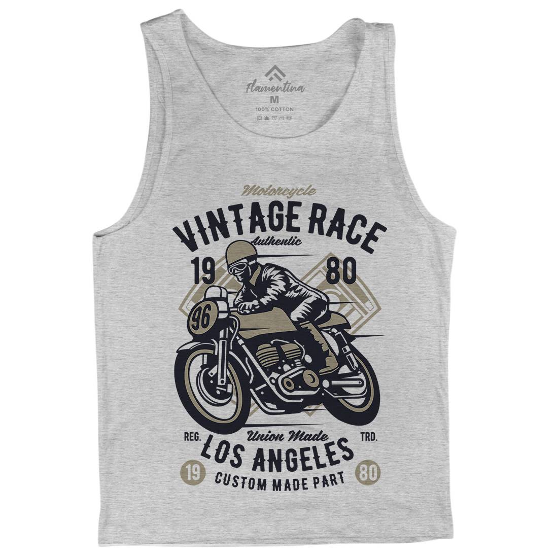 Vintage Race Mens Tank Top Vest Motorcycles B269