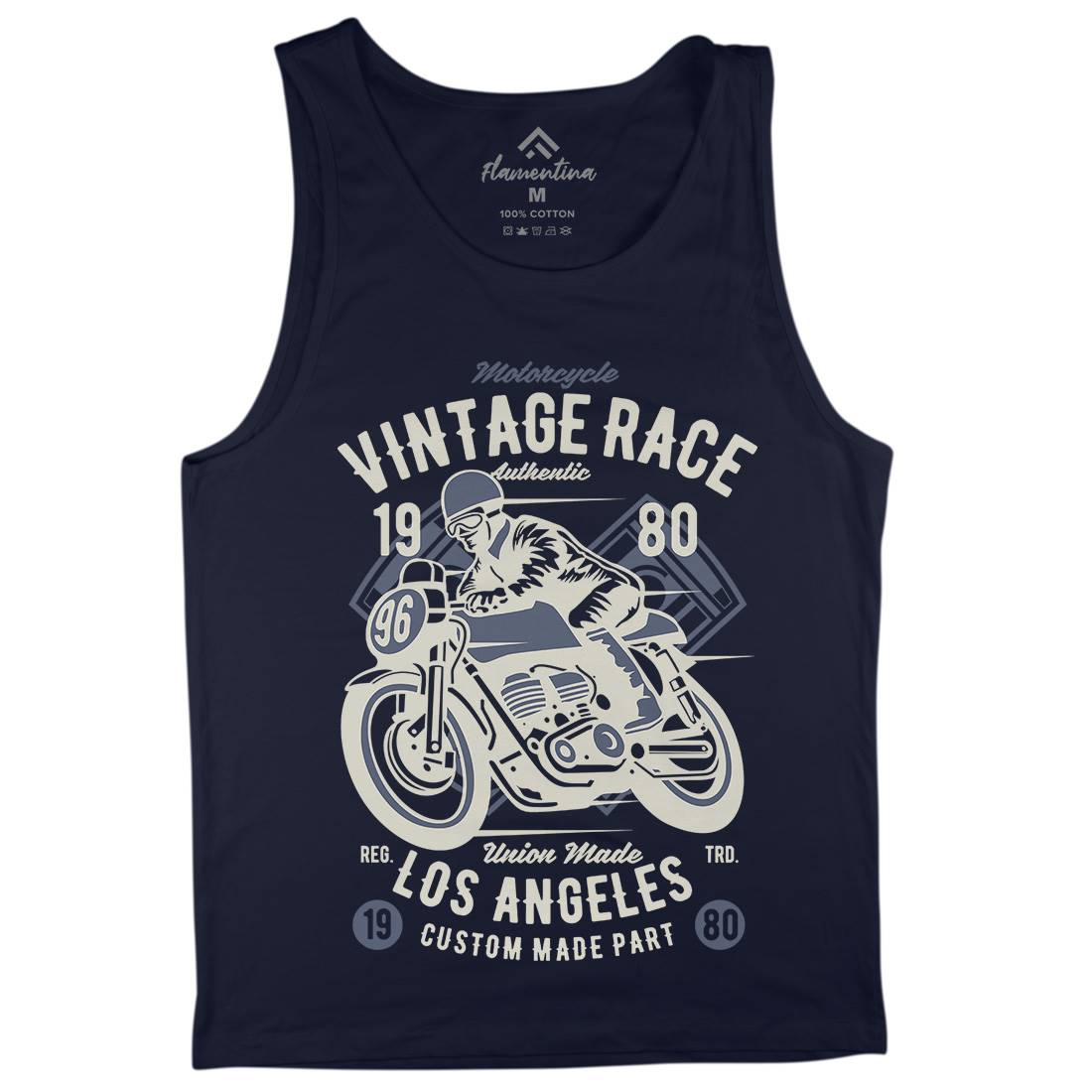 Vintage Race Mens Tank Top Vest Motorcycles B269