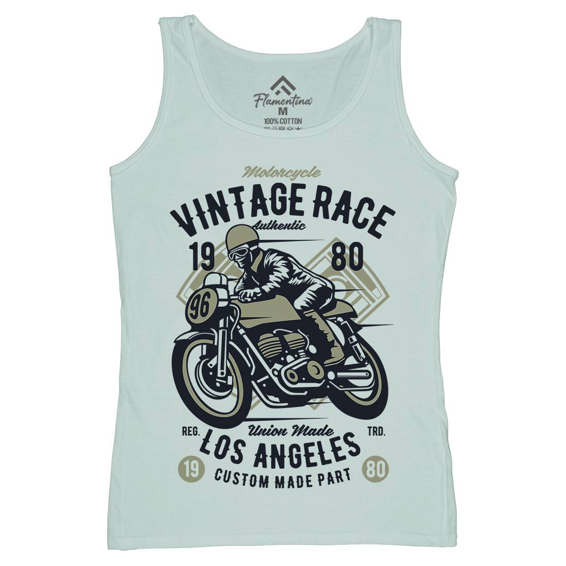 Vintage Race Womens Organic Tank Top Vest Motorcycles B269
