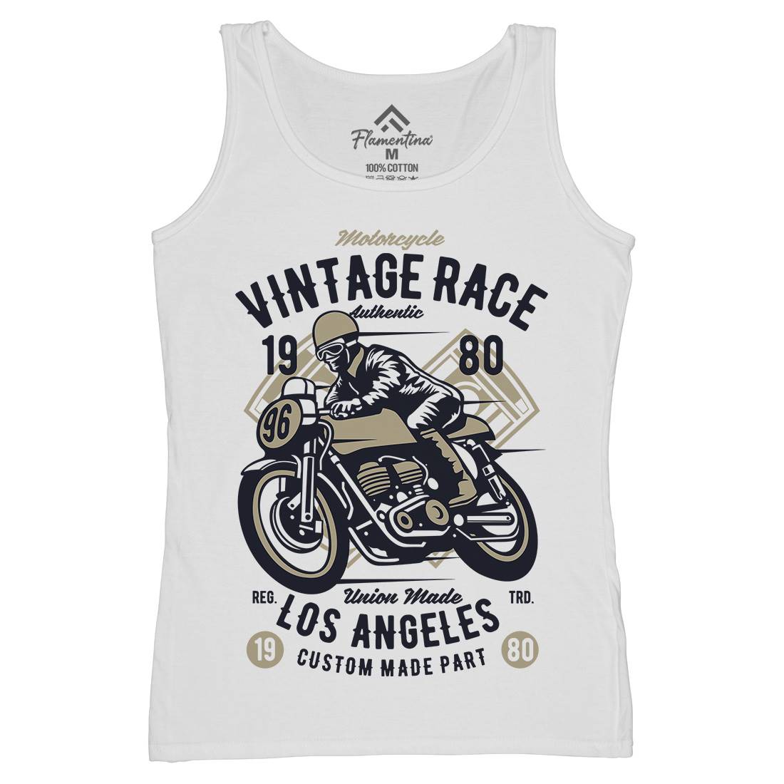 Vintage Race Womens Organic Tank Top Vest Motorcycles B269