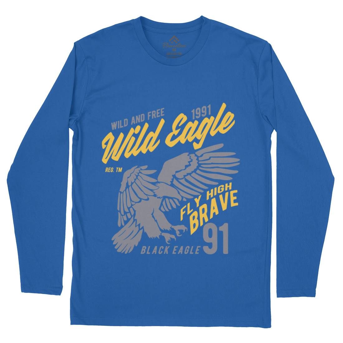 Wild Eagle Mens Long Sleeve T-Shirt Animals B270