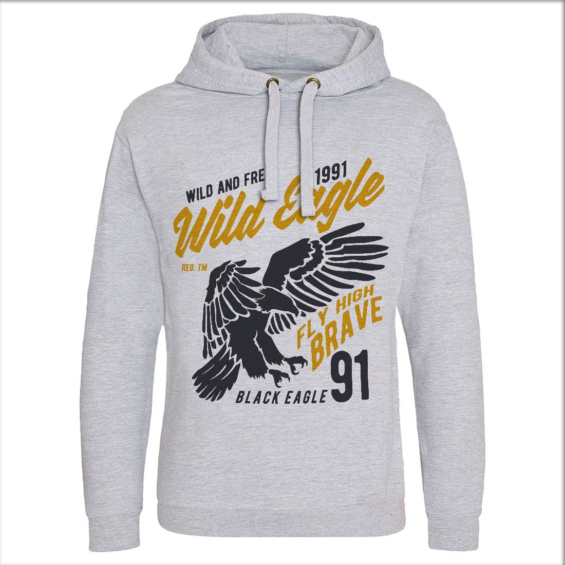 Wild Eagle Mens Hoodie Without Pocket Animals B270