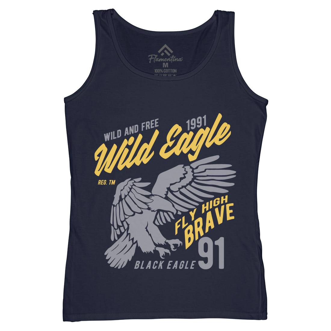 Wild Eagle Womens Organic Tank Top Vest Animals B270