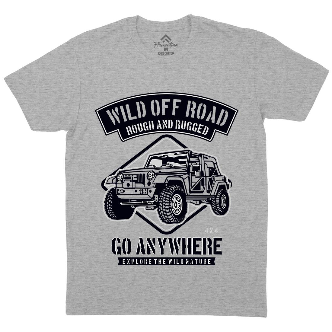 Wild Off Road Mens Crew Neck T-Shirt Cars B271