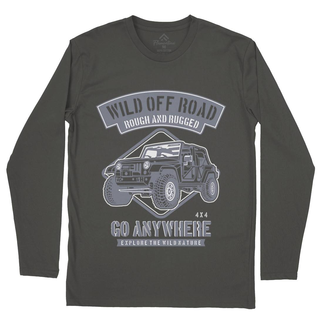 Wild Off Road Mens Long Sleeve T-Shirt Cars B271