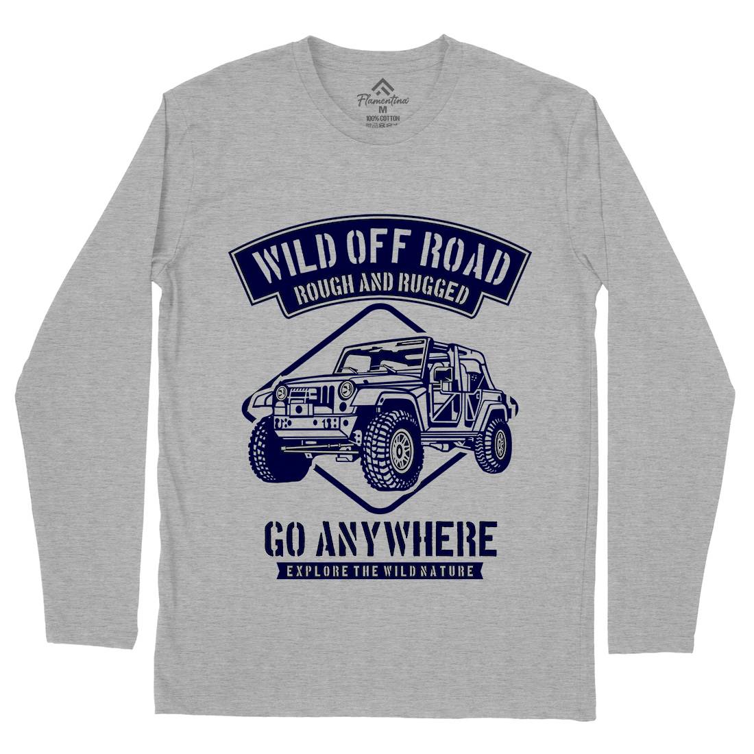 Wild Off Road Mens Long Sleeve T-Shirt Cars B271