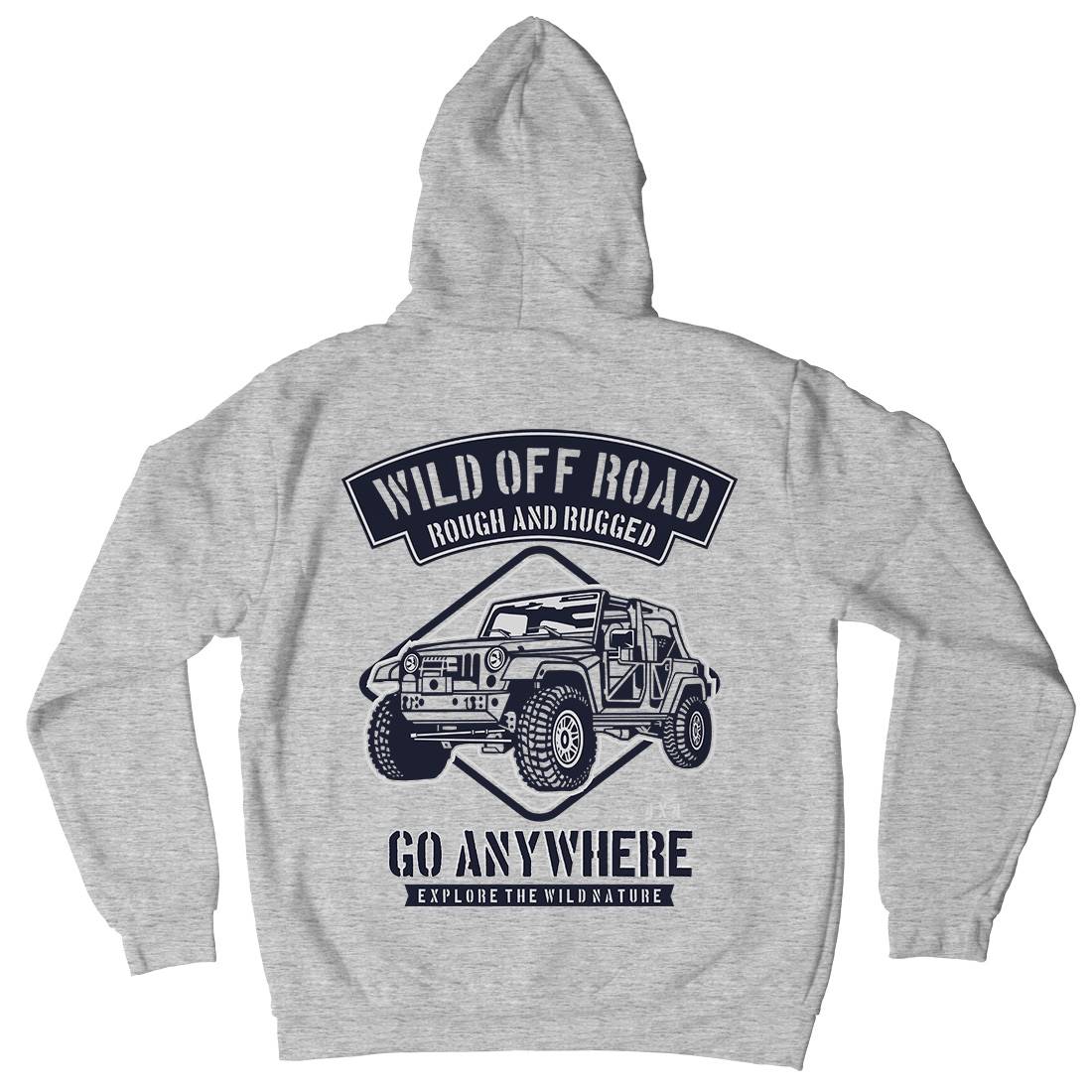 Wild Off Road Mens Hoodie With Pocket Cars B271