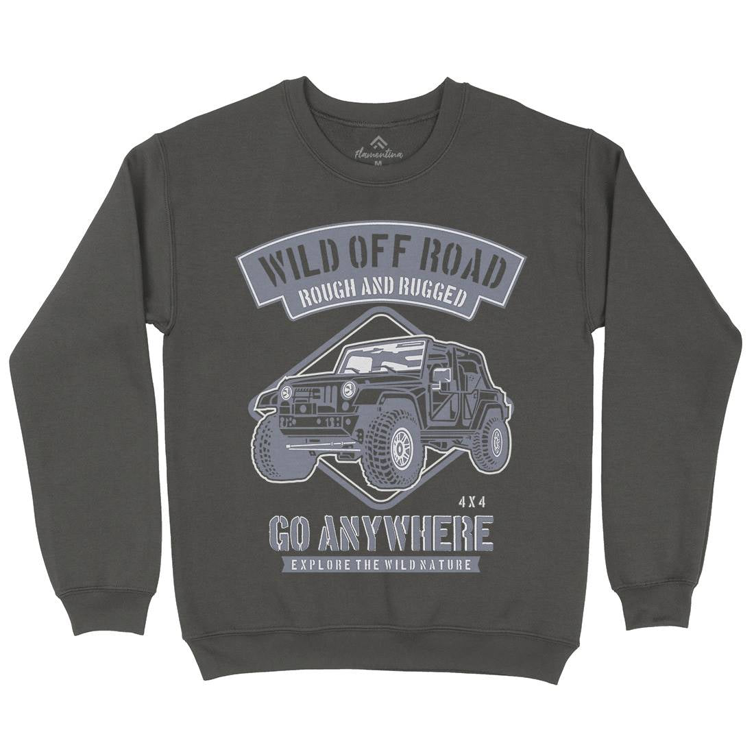 Wild Off Road Mens Crew Neck Sweatshirt Cars B271