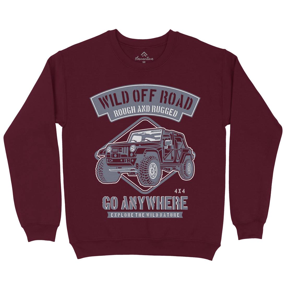 Wild Off Road Mens Crew Neck Sweatshirt Cars B271