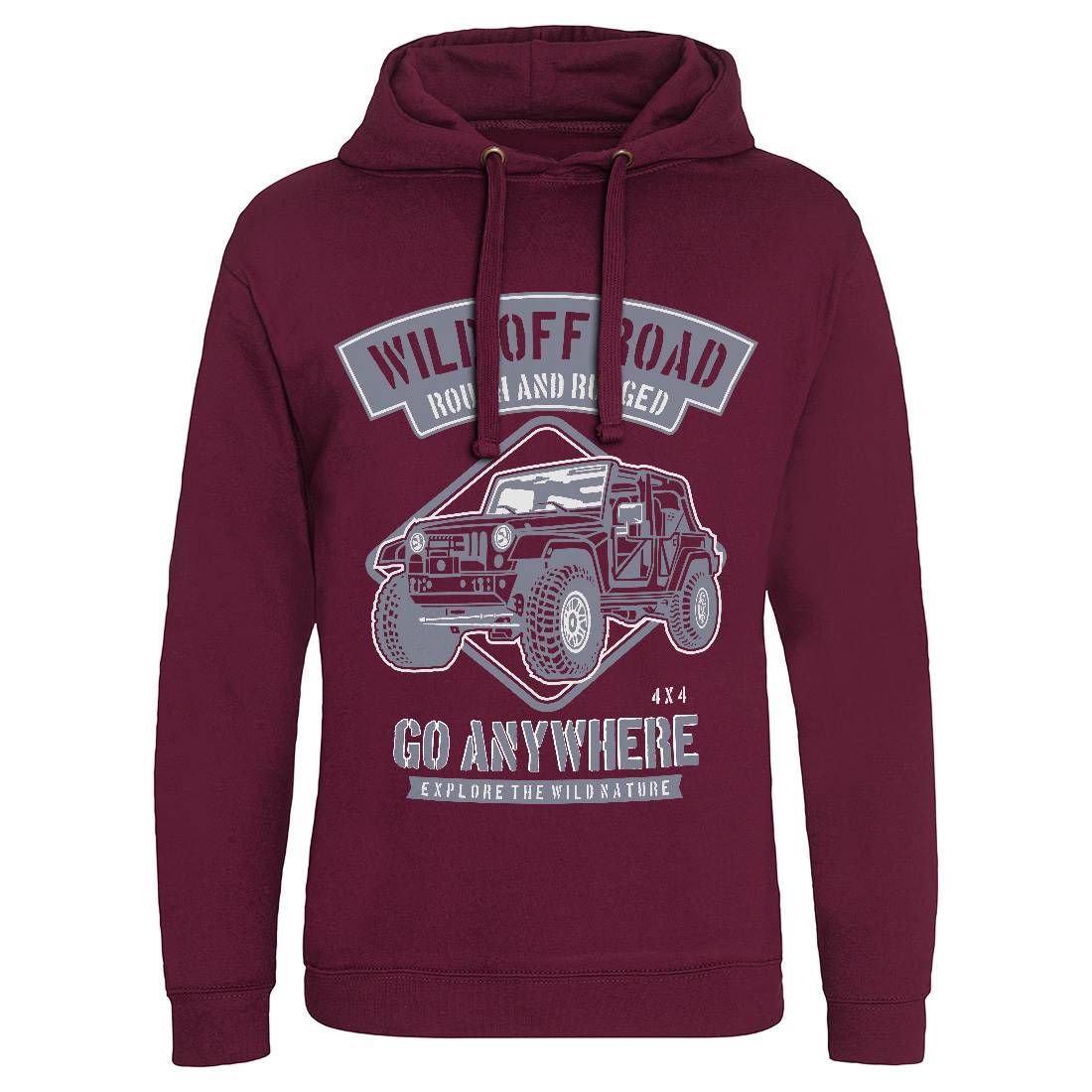 Wild Off Road Mens Hoodie Without Pocket Cars B271