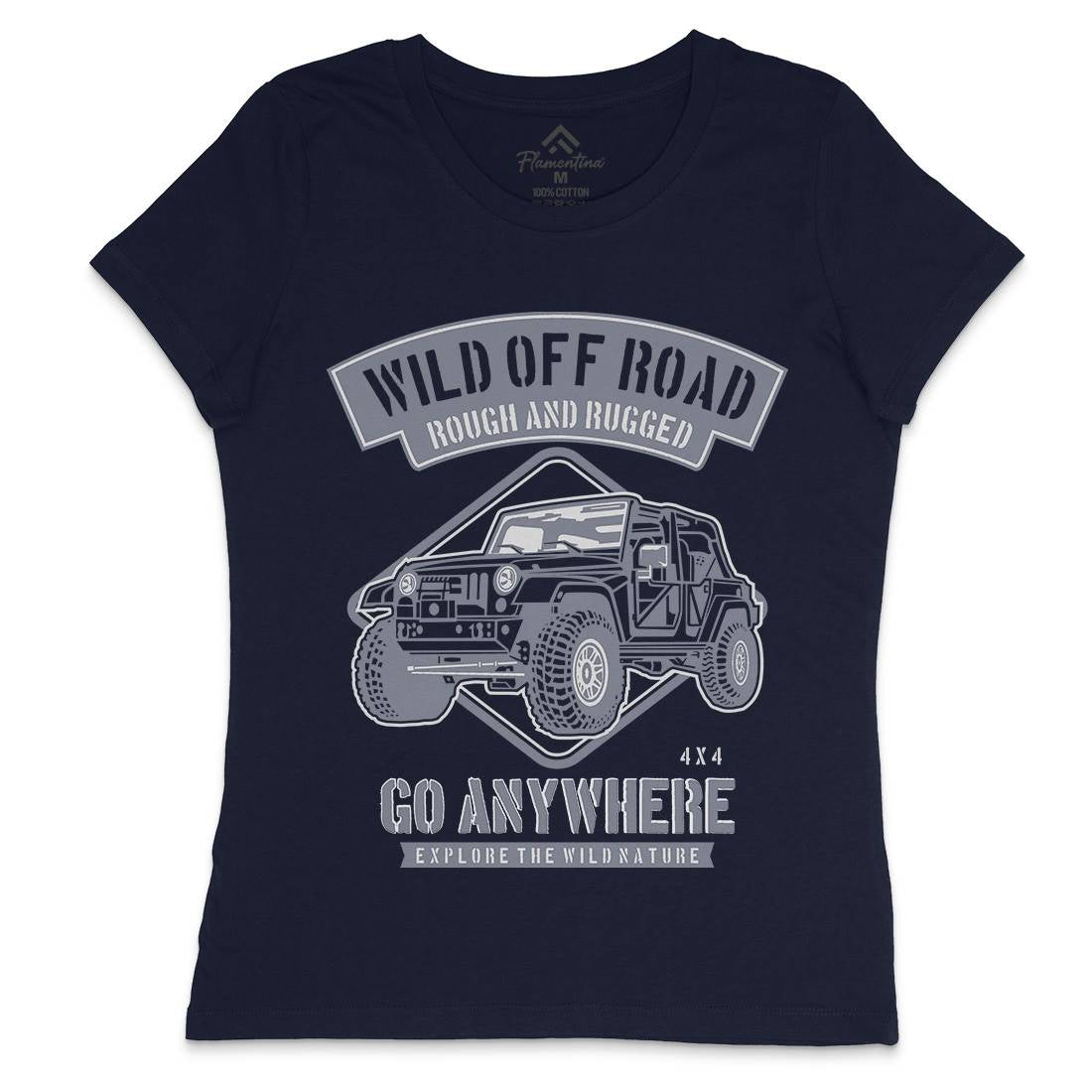 Wild Off Road Womens Crew Neck T-Shirt Cars B271