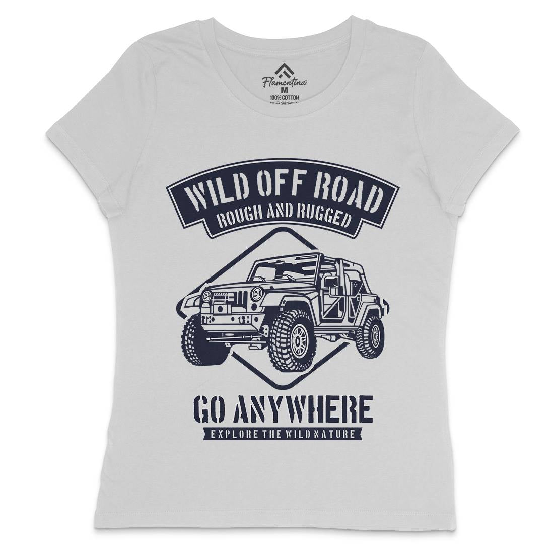 Wild Off Road Womens Crew Neck T-Shirt Cars B271