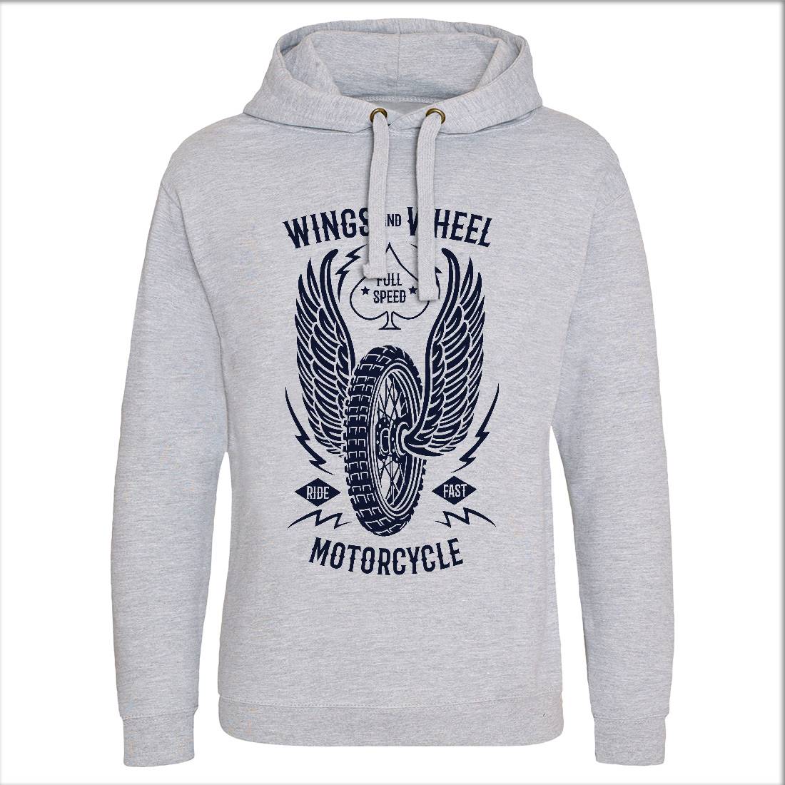 Wings And Wheel Mens Hoodie Without Pocket Motorcycles B272