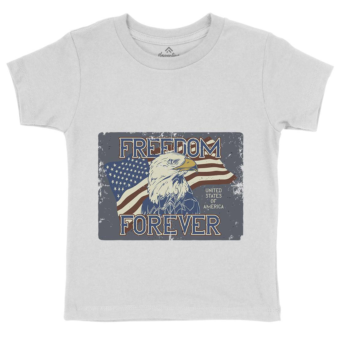 American Eagle Kids Organic Crew Neck T-Shirt American B274