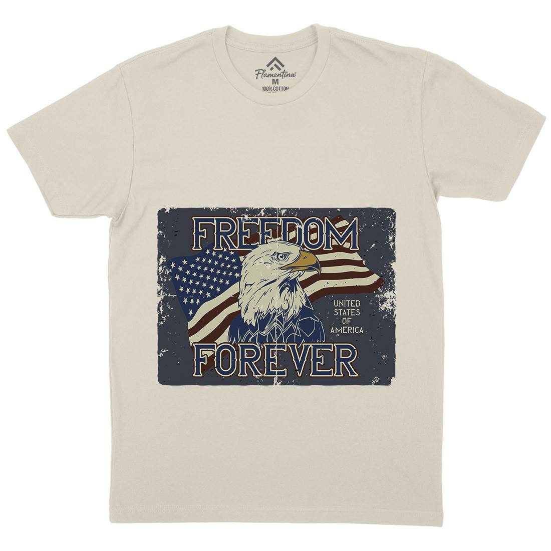 American Eagle Mens Organic Crew Neck T-Shirt American B274