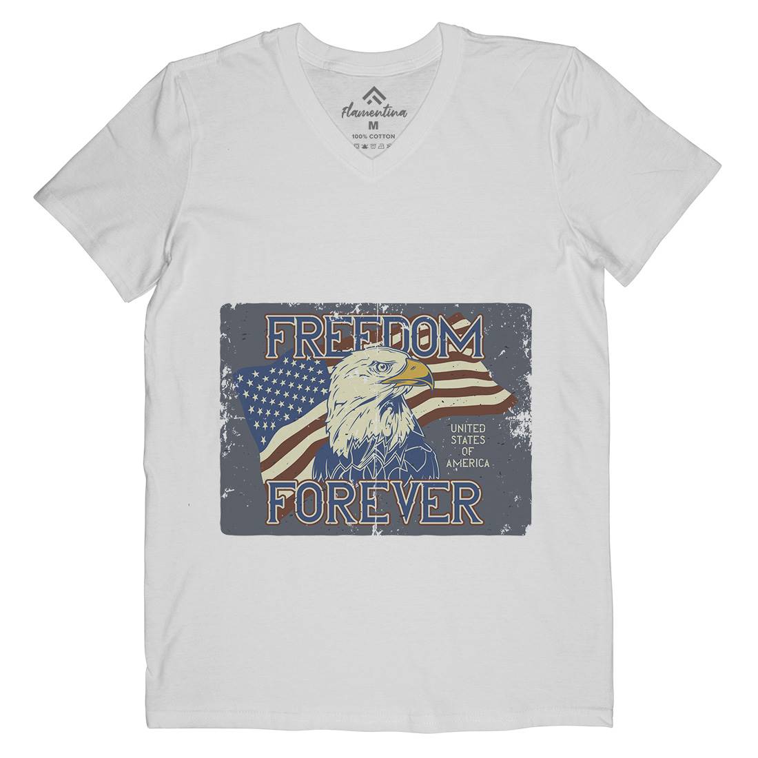American Eagle Mens V-Neck T-Shirt American B274