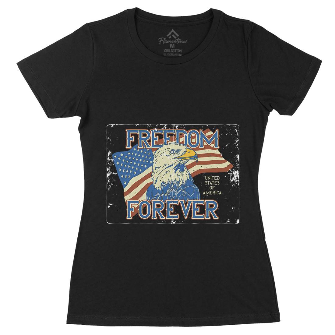 American Eagle Womens Organic Crew Neck T-Shirt American B274
