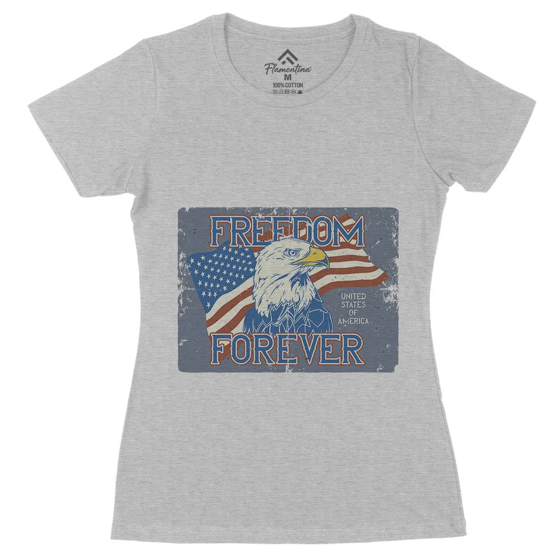 American Eagle Womens Organic Crew Neck T-Shirt American B274