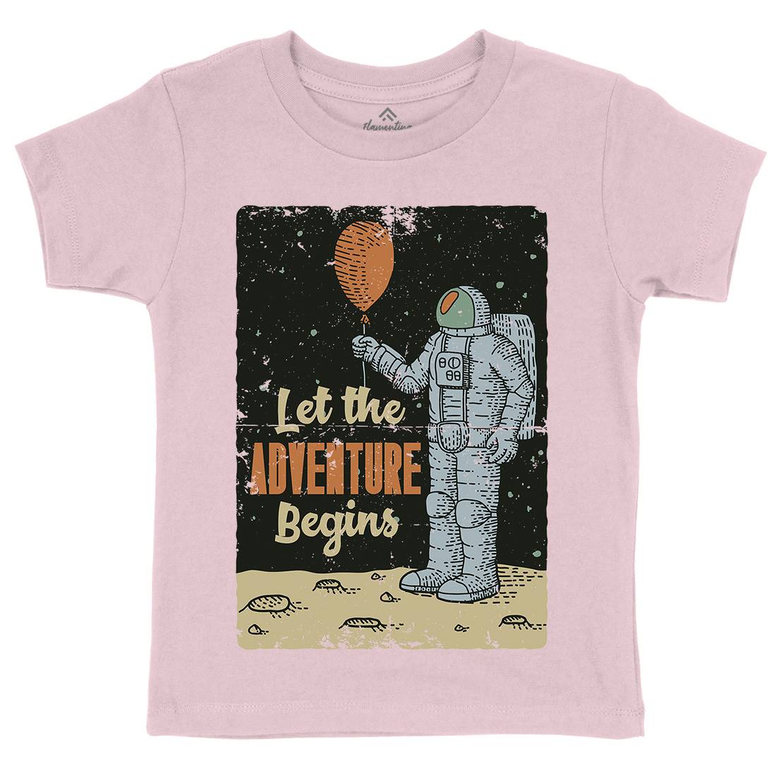 Astronaut Kids Crew Neck T-Shirt Space B275