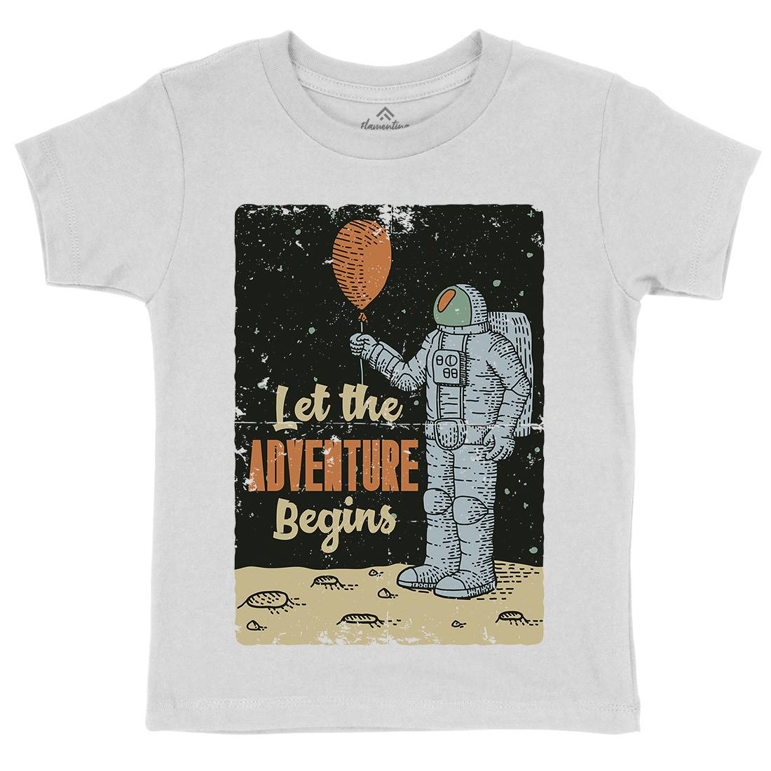 Astronaut Kids Crew Neck T-Shirt Space B275