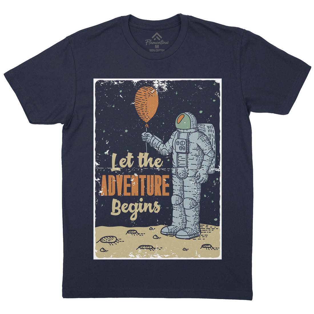 Astronaut Mens Crew Neck T-Shirt Space B275
