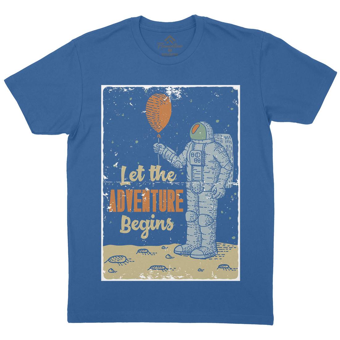 Astronaut Mens Organic Crew Neck T-Shirt Space B275