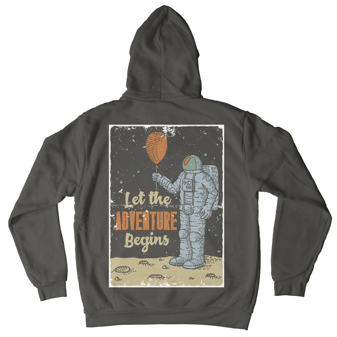 Astronaut Mens Hoodie With Pocket Space B275