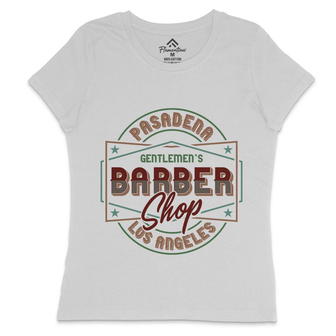 Beard Womens Crew Neck T-Shirt Barber B277