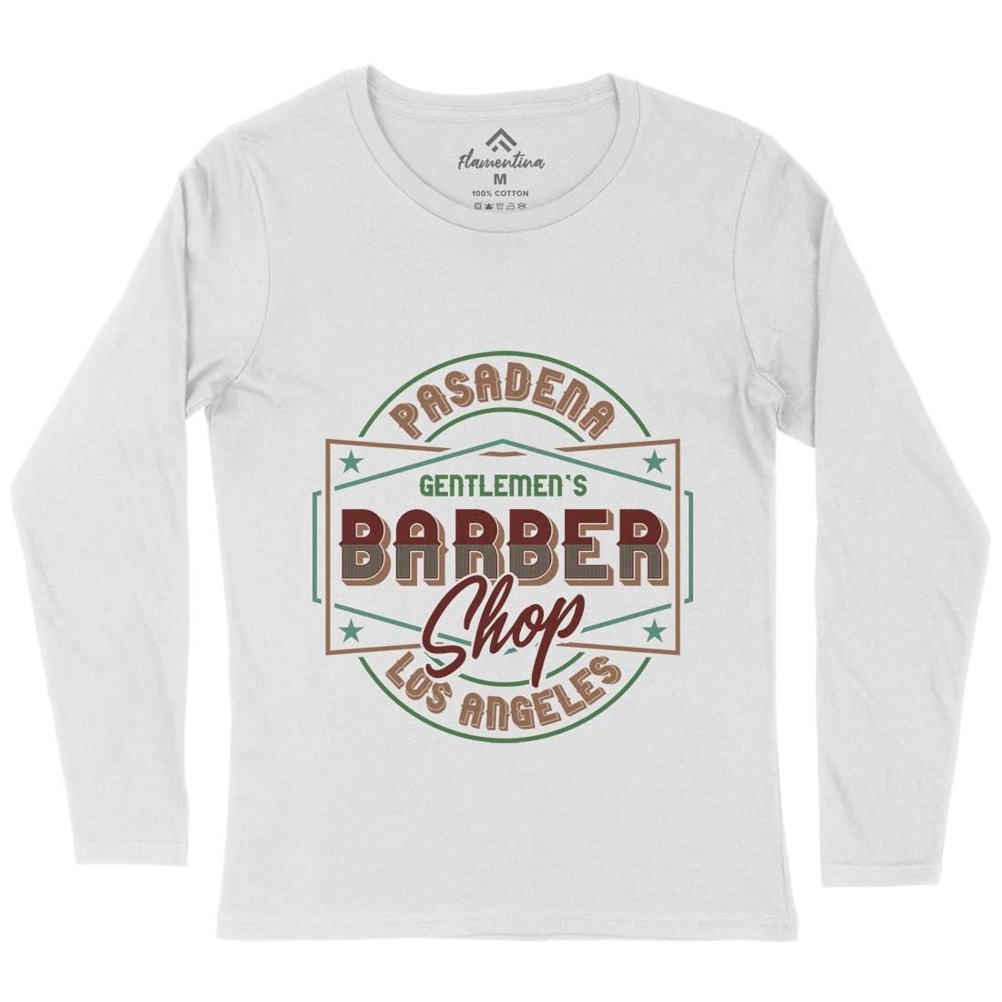 Beard Womens Long Sleeve T-Shirt Barber B277