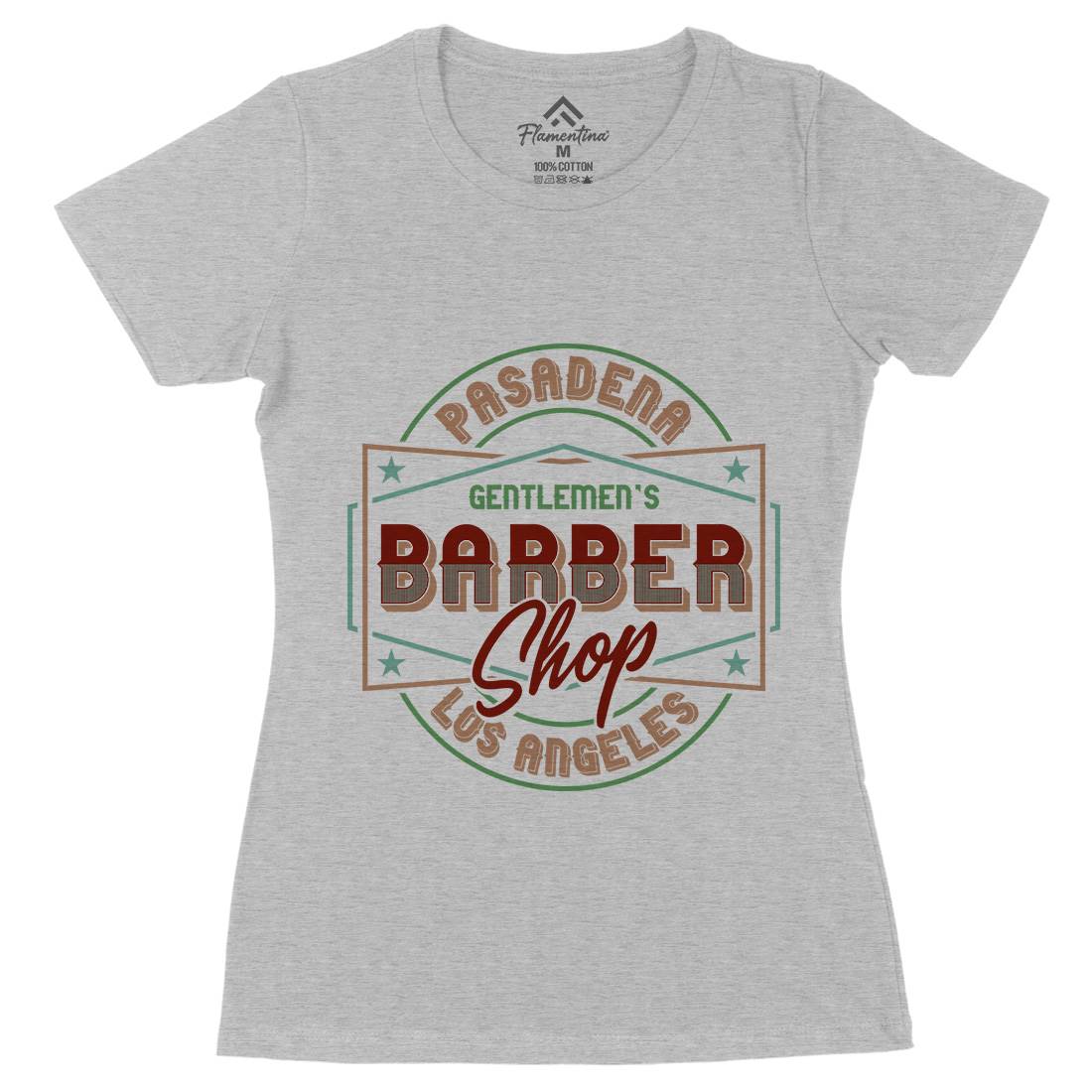 Beard Womens Organic Crew Neck T-Shirt Barber B277