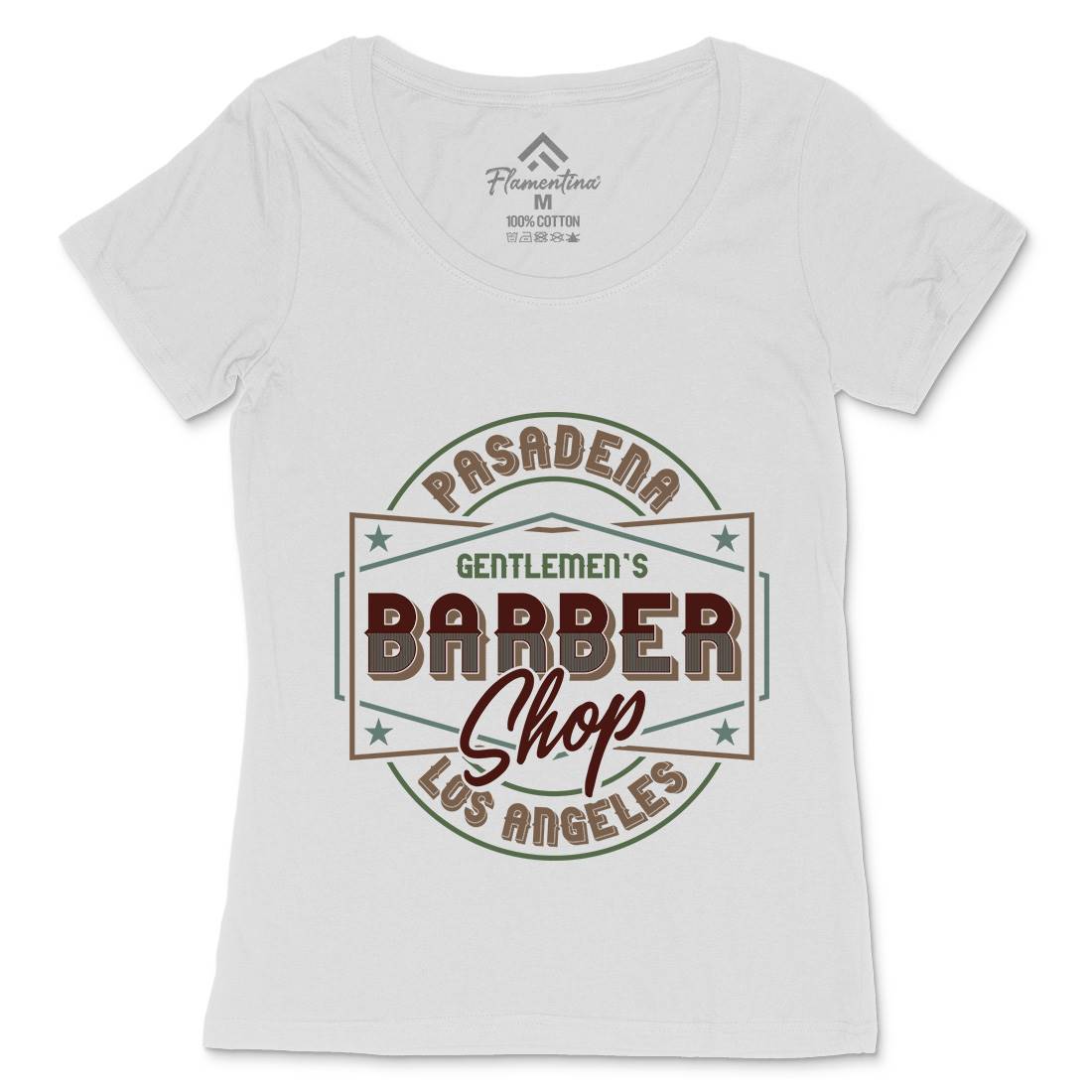 Beard Womens Scoop Neck T-Shirt Barber B277