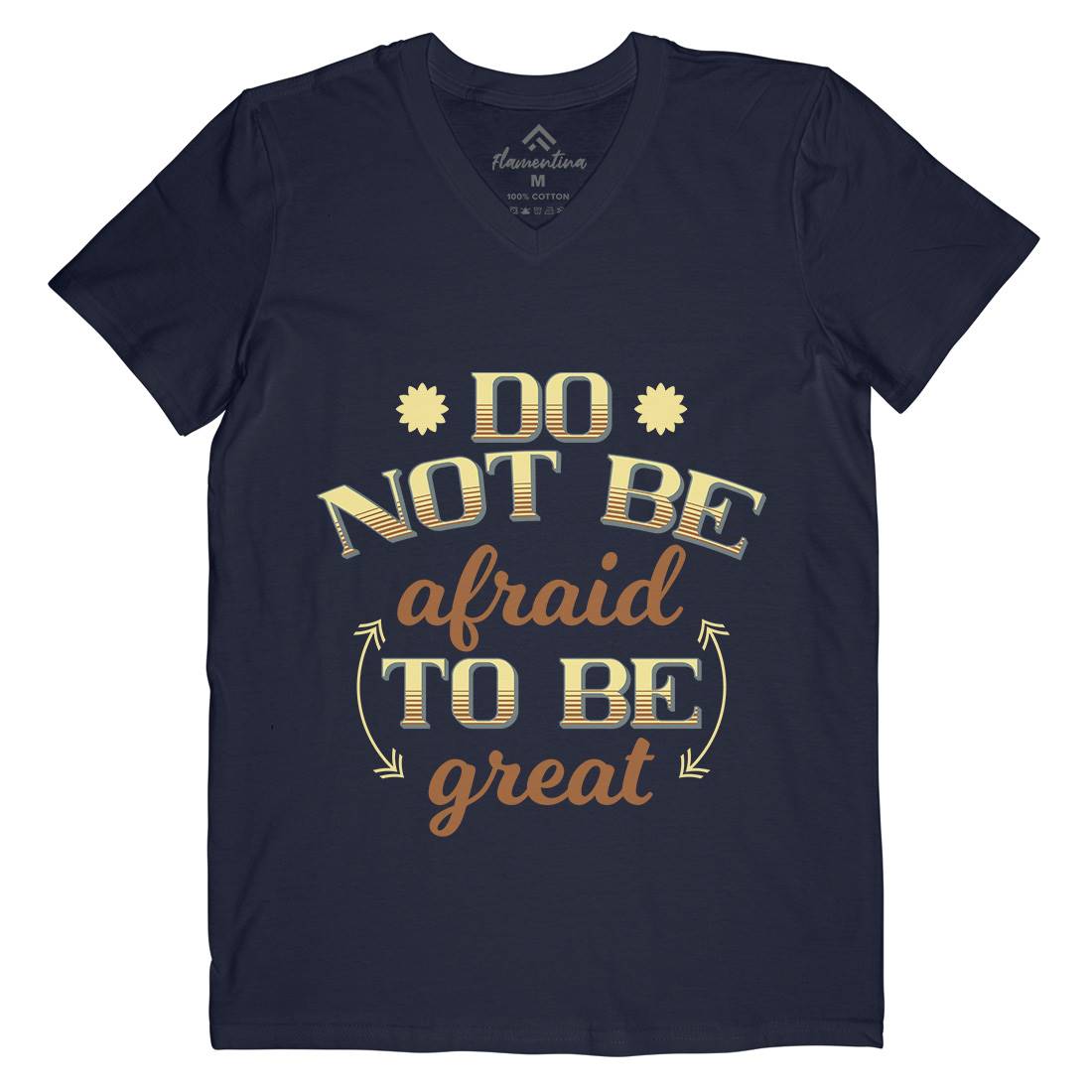 Be Great Mens V-Neck T-Shirt Retro B278