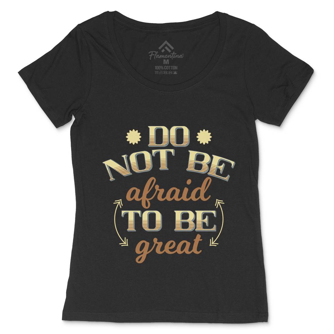 Be Great Womens Scoop Neck T-Shirt Retro B278