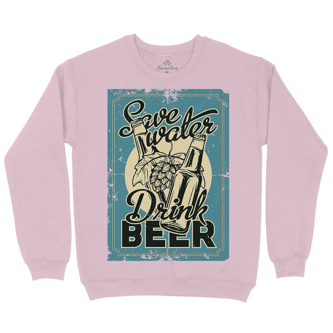 Save Water Drink Beer Kids Crew Neck Sweatshirt Drinks B279