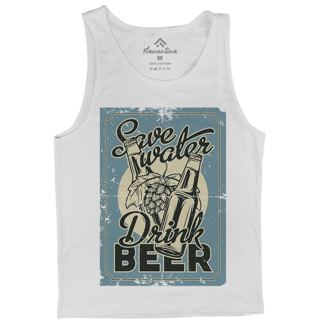 Save Water Drink Beer Mens Tank Top Vest Drinks B279