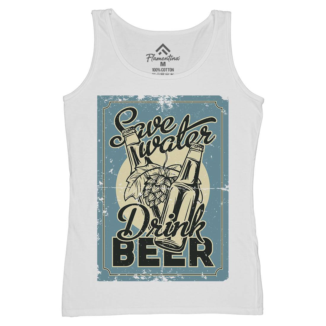 Save Water Drink Beer Womens Organic Tank Top Vest Drinks B279