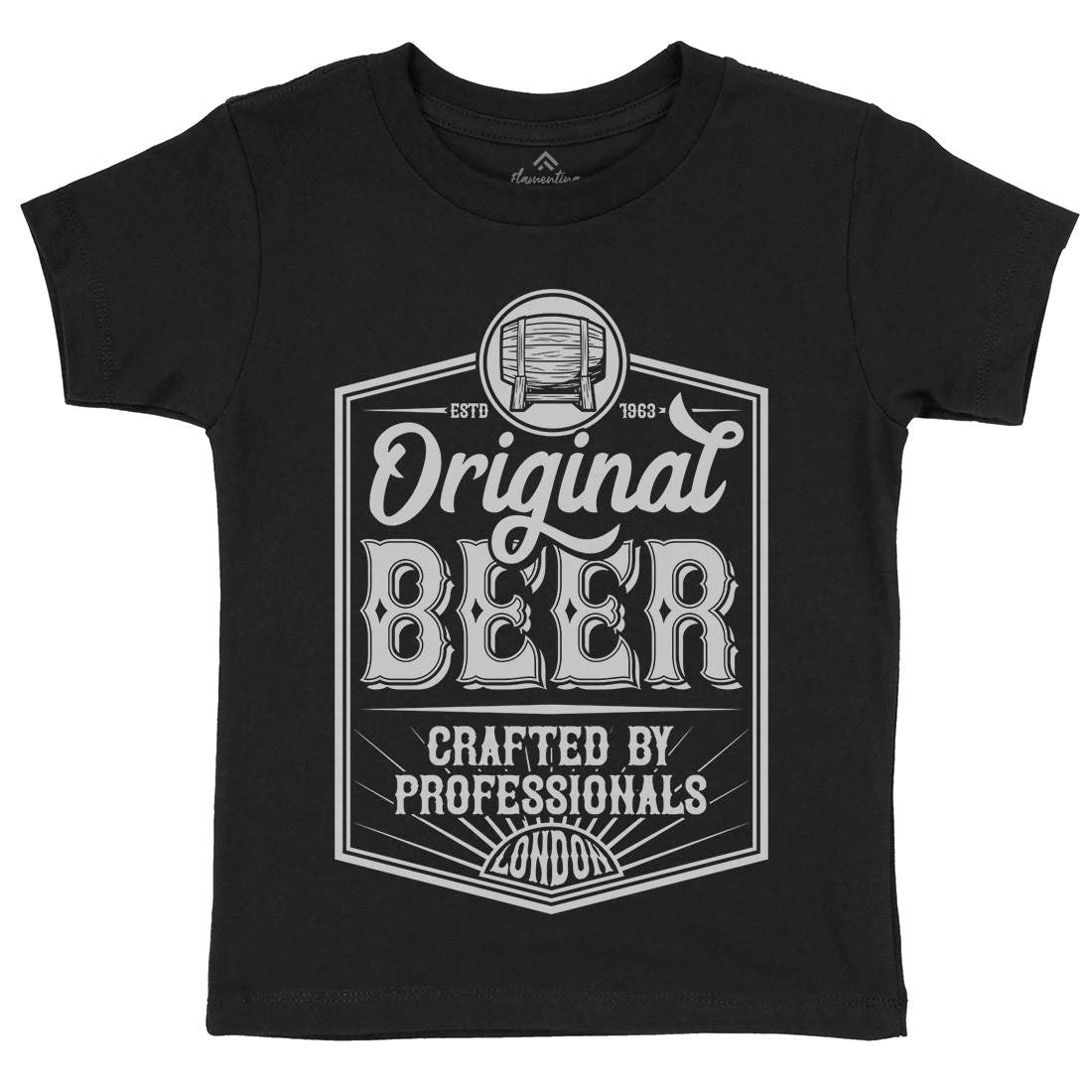 Original Beer Kids Organic Crew Neck T-Shirt Drinks B280