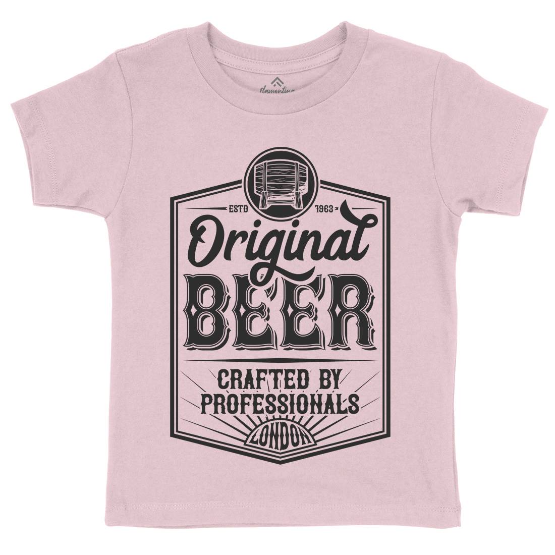 Original Beer Kids Organic Crew Neck T-Shirt Drinks B280