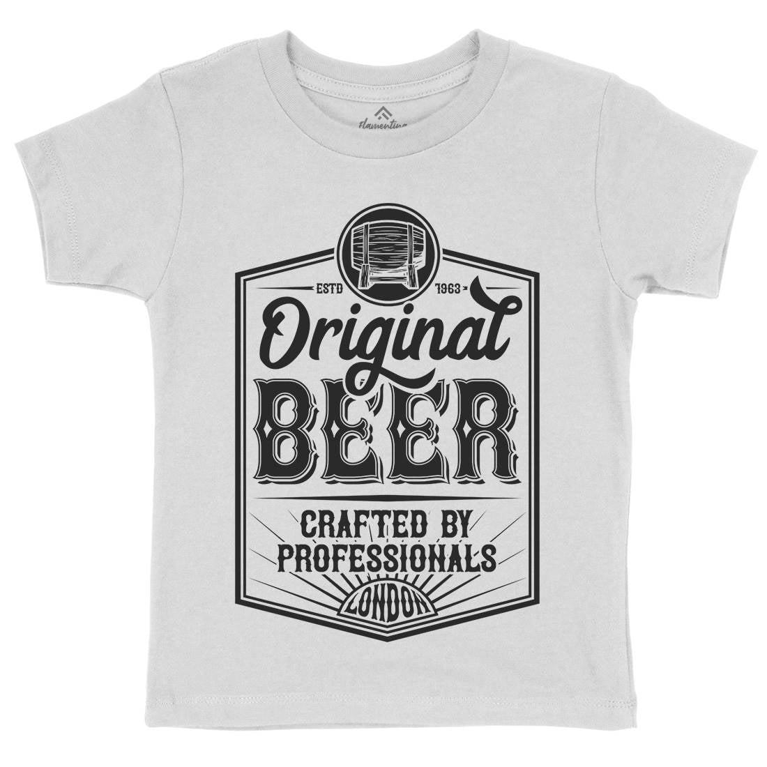 Original Beer Kids Crew Neck T-Shirt Drinks B280