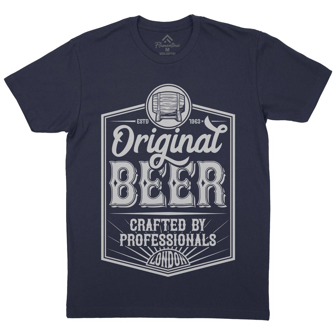 Original Beer Mens Crew Neck T-Shirt Drinks B280