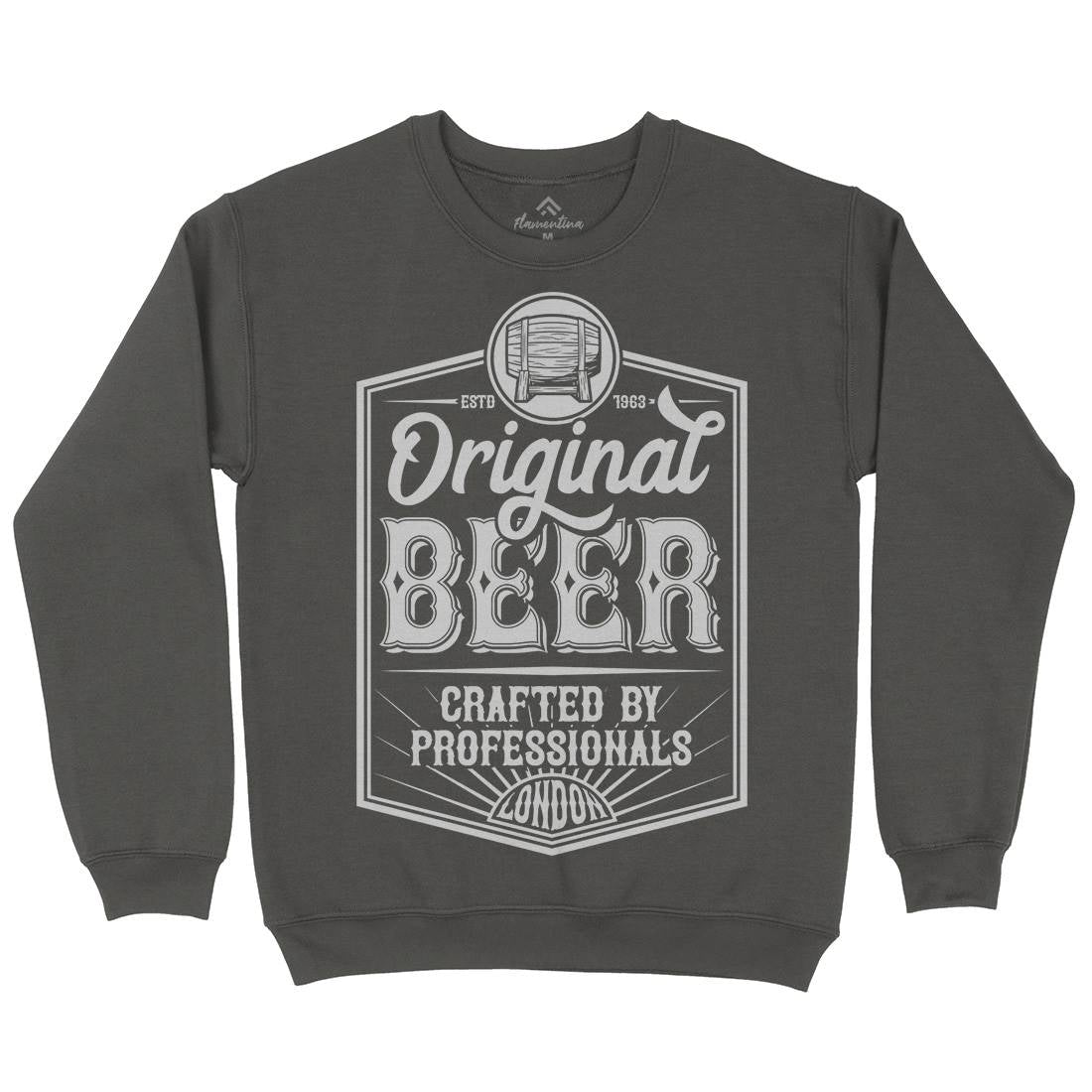Original Beer Mens Crew Neck Sweatshirt Drinks B280