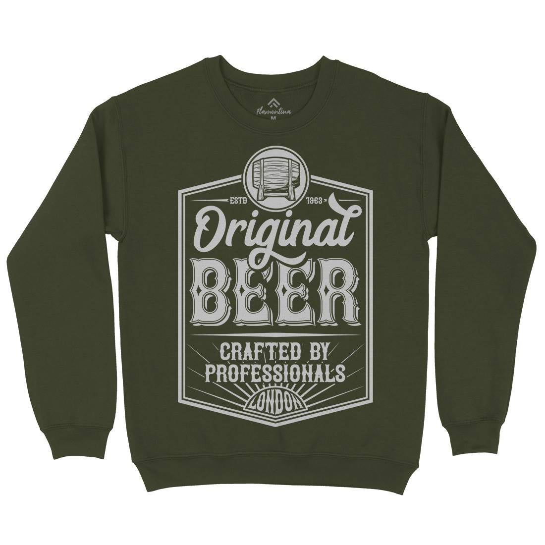 Original Beer Mens Crew Neck Sweatshirt Drinks B280