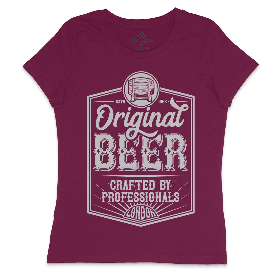 Original Beer Womens Crew Neck T-Shirt Drinks B280
