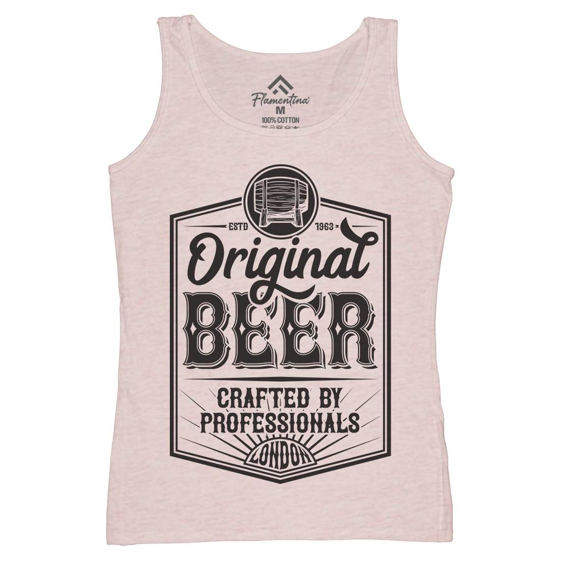 Original Beer Womens Organic Tank Top Vest Drinks B280
