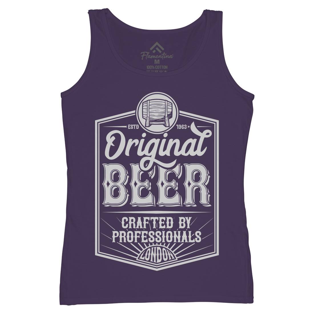 Original Beer Womens Organic Tank Top Vest Drinks B280
